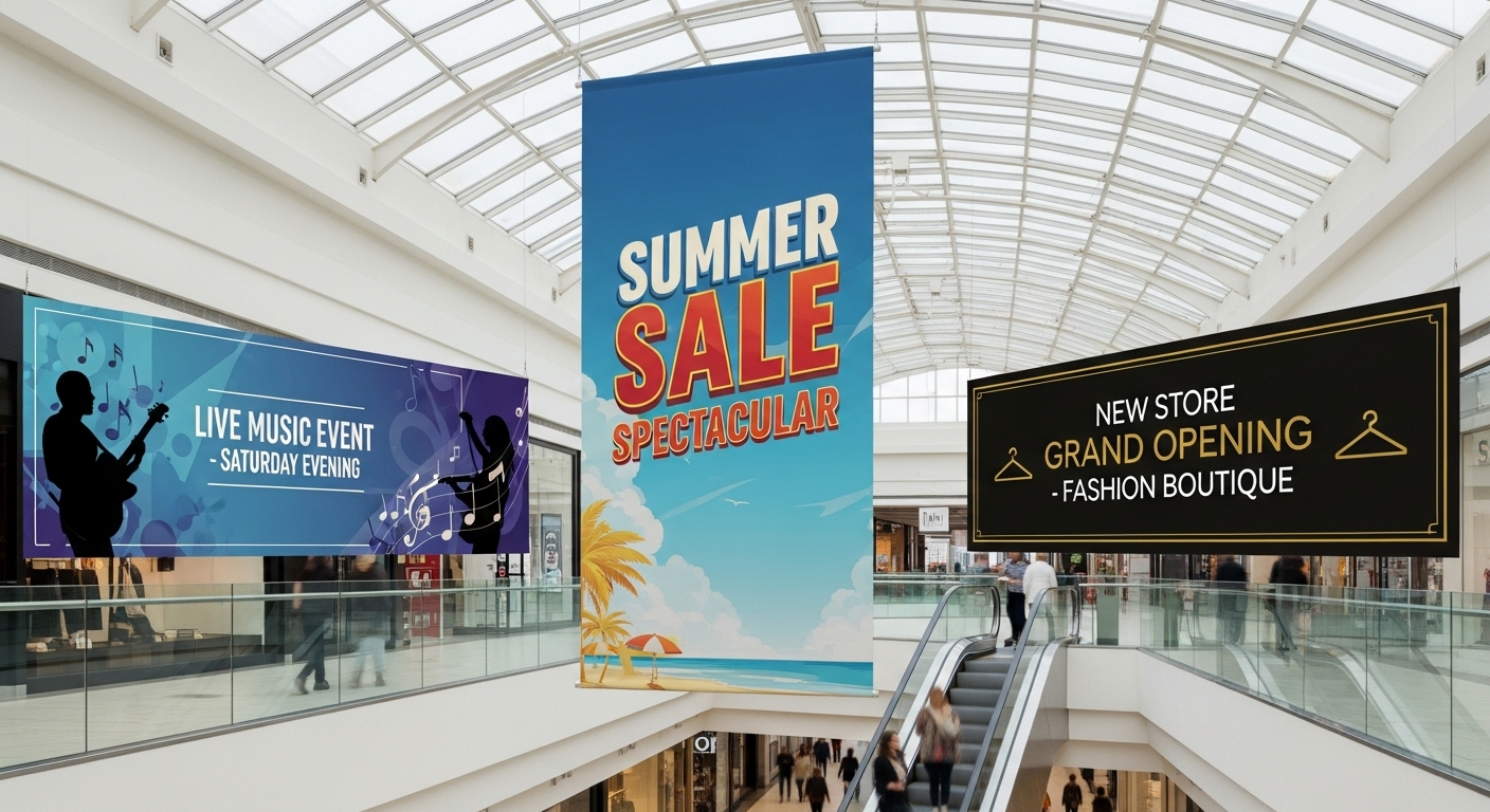 Lonas impressas estratégicas: como destacar promoções e eventos com eficiência