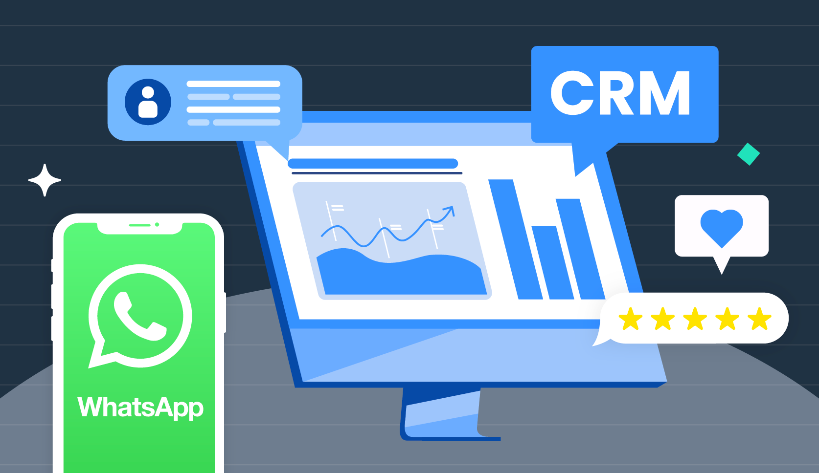 Como estruturar um atendimento escalável no WhatsApp usando CRM e inteligência artificial